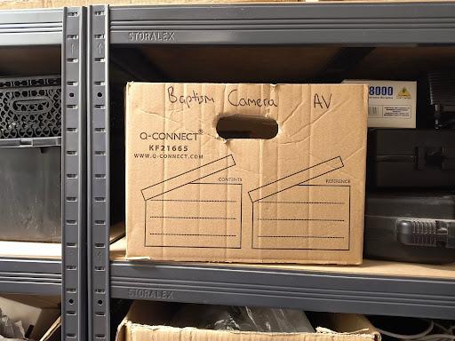 The box labelled 'Baptism Camera AV